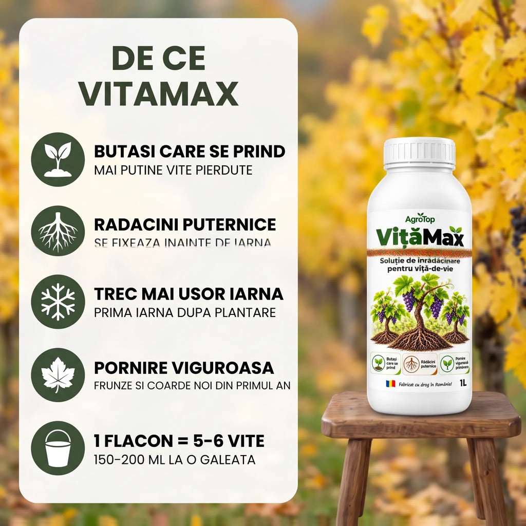 VițăMax - Solutie inradacinare vita de vie, 1L